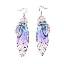 Load image into Gallery viewer, Handmade Fairy Simulation Wing Earrings Insect Butterfly