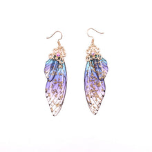 Load image into Gallery viewer, Handmade Fairy Simulation Wing Earrings Insect Butterfly