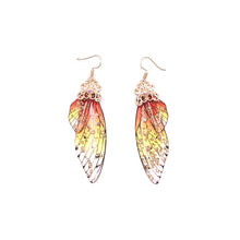 Load image into Gallery viewer, Handmade Fairy Simulation Wing Earrings Insect Butterfly