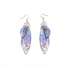 Load image into Gallery viewer, Handmade Fairy Simulation Wing Earrings Insect Butterfly