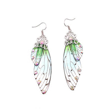 Load image into Gallery viewer, Handmade Fairy Simulation Wing Earrings Insect Butterfly