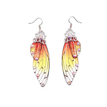 Load image into Gallery viewer, Handmade Fairy Simulation Wing Earrings Insect Butterfly