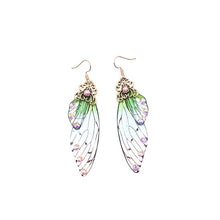 Load image into Gallery viewer, Handmade Fairy Simulation Wing Earrings Insect Butterfly