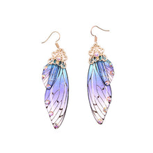 Load image into Gallery viewer, Handmade Fairy Simulation Wing Earrings Insect Butterfly