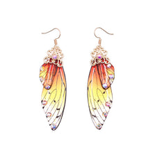 Load image into Gallery viewer, Handmade Fairy Simulation Wing Earrings Insect Butterfly