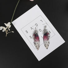 Load image into Gallery viewer, Handmade Fairy Simulation Wing Earrings Insect Butterfly