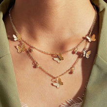 Load image into Gallery viewer, Multilayer Pendant Butterfly Necklace for Women