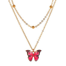 Load image into Gallery viewer, Multilayer Pendant Butterfly Necklace for Women