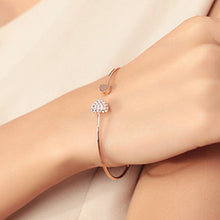 Load image into Gallery viewer, 2019 Hot New Fashion Adjustable Crystal Double Heart Bow Bilezik Cuff Opening Bracelet For Women Jewelry Gift Mujer Pulseras 7g
