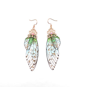 Handmade Fairy Simulation Wing Earrings Insect Butterfly