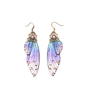 Handmade Fairy Simulation Wing Earrings Insect Butterfly
