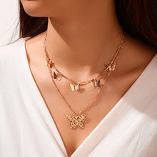 Load image into Gallery viewer, Multilayer Pendant Butterfly Necklace for Women
