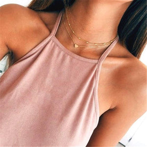 Multilayer Pendant Butterfly Necklace for Women