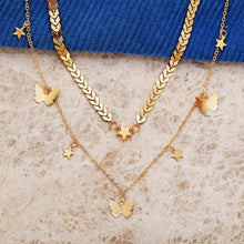 Load image into Gallery viewer, Multilayer Pendant Butterfly Necklace for Women
